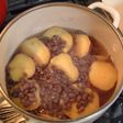 さつまいもと小豆のビミョーにいとこ煮?