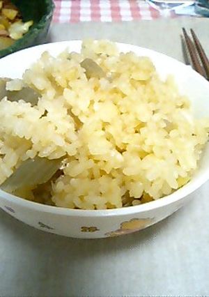 ふきと鶏肉のらくらく炊き込みご飯-レシピのメイン写真