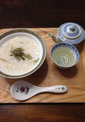 簡単!さっぱり!龍井茶粥-レシピのメイン写真