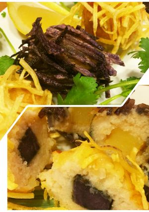 2色じゃがいも衣の海老しんじょう♪-レシピのメイン写真