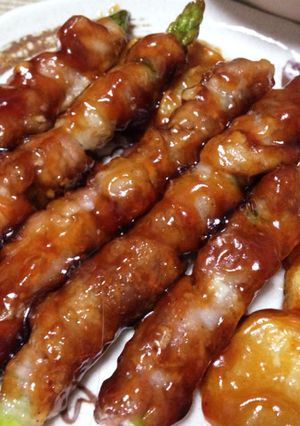 アスパラの肉巻き甘辛タレ-レシピのメイン写真