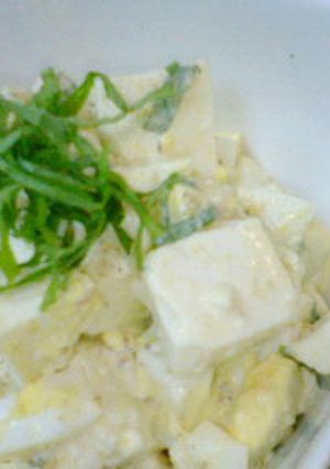 豆腐と卵の味噌マヨサラダ-レシピのメイン写真