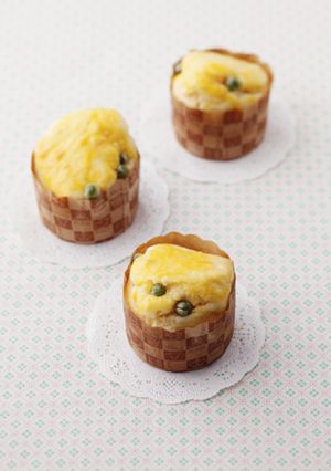 グリーンピースのカップケーキ-レシピのメイン写真