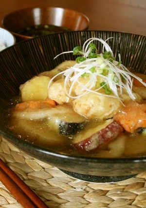 鶏だんごの天ぷら～みぞれ餡仕立て～-レシピのメイン写真