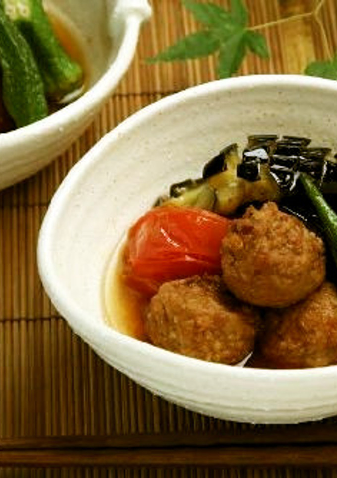 鶏だんごと野菜の揚げ浸し-レシピのメイン写真