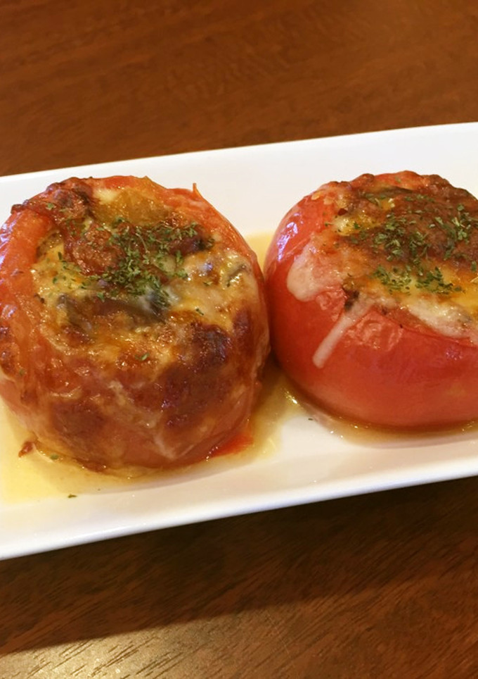 丸ごとトマトのファルシー-レシピのメイン写真