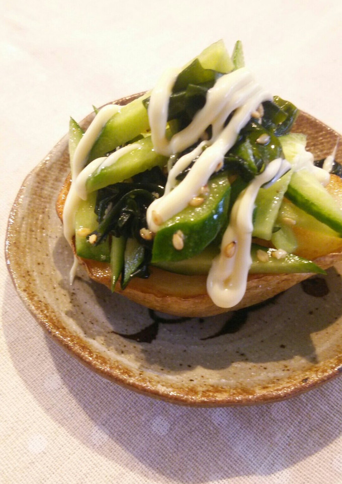 きゅうりとワカメの中華風ポテベジ-レシピのメイン写真