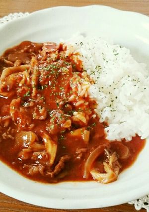 簡単！早い！トマトジュースでハヤシライス-レシピのメイン写真