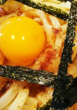 冷凍うどんで✨簡単1人釜玉❤-レシピのメイン写真