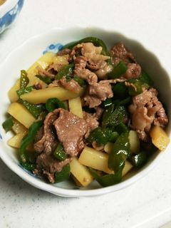 ピーマンと牛肉のにんにく醤油炒め-レシピのメイン写真