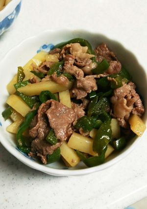 ピーマンと牛肉のにんにく醤油炒め-レシピのメイン写真
