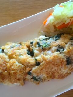 長いも&モロヘイヤ玉子焼き-レシピのメイン写真