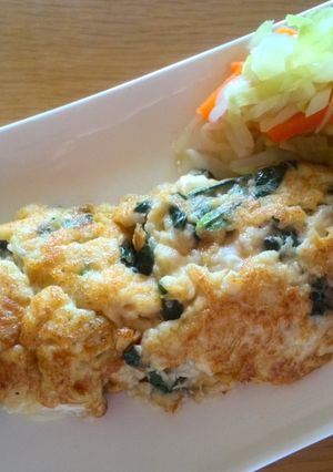 長いも&モロヘイヤ玉子焼き-レシピのメイン写真