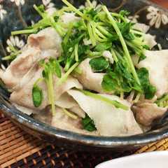 A picture of 豆苗と豚バラの♡レンチン♪ポン酢.