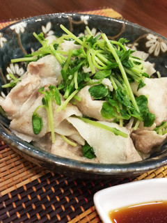豆苗と豚バラの♡レンチン♪ポン酢-レシピのメイン写真