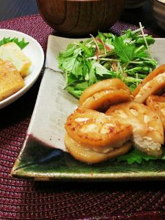 蓮根の鶏ミンチ挟み焼き-レシピのメイン写真
