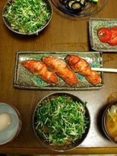 口が不味いとき簡単カイワレ丼-レシピのメイン写真