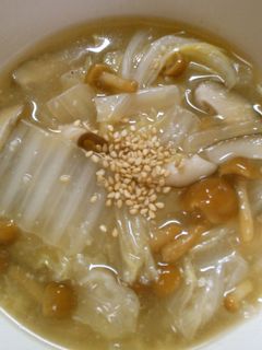簡単!白菜と なめこの 中華スープ-レシピのメイン写真