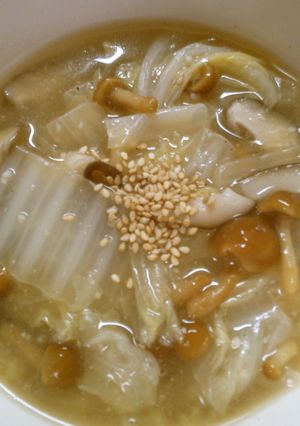 簡単！白菜と なめこの 中華スープ-レシピのメイン写真