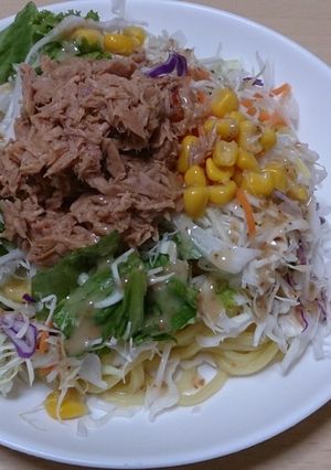 焼きそばアレンジ！らーめんサラダ-レシピのメイン写真