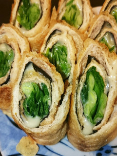 油揚げのくるくるニラ巻き♬-レシピのメイン写真
