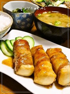 肉巻き豆腐✿柚子胡椒照り焼き-レシピのメイン写真