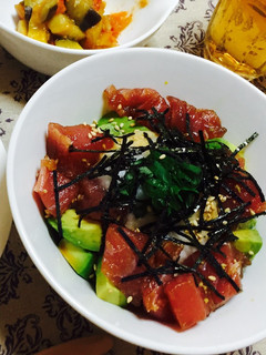 簡単♡漬けマグロアボカド丼-レシピのメイン写真