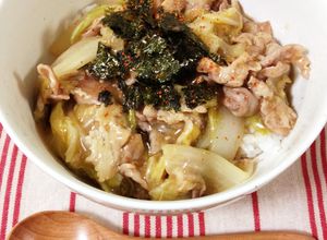 簡単！とろ〜り♪豚こまと白菜のうま煮丼♪-レシピのメイン写真