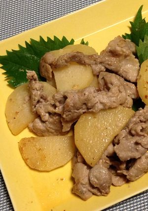 豚肉とおジャガのマヨバタ炒め-レシピのメイン写真