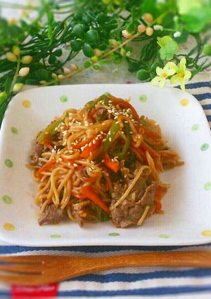 余ったそうめんで作る♡簡単チャプチェ-レシピのメイン写真