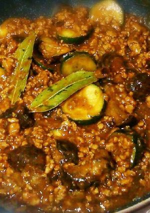 茄子とズッキーニのキーマカレー-レシピのメイン写真