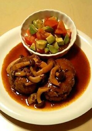 簡単煮込みハンバーグ-レシピのメイン写真