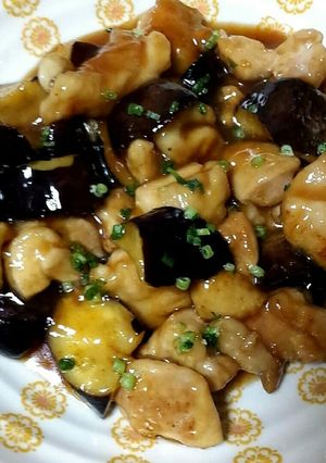 鶏もも肉となすびのさっぱり煮-レシピのメイン写真