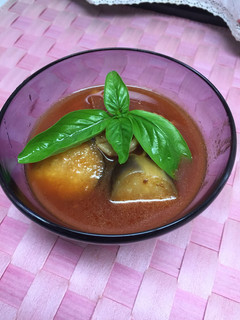 ランチに簡単!蕎麦にトマトとナスのつけ汁-レシピのメイン写真