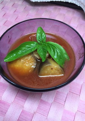 ランチに簡単！蕎麦にトマトとナスのつけ汁-レシピのメイン写真