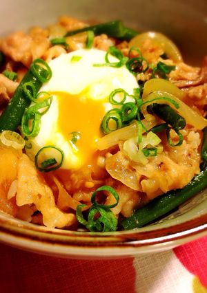 豚肉の味噌炒め丼♡-レシピのメイン写真