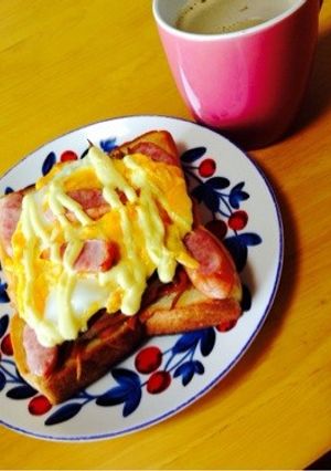 金平牛蒡のマヨたまごトースト♡-レシピのメイン写真