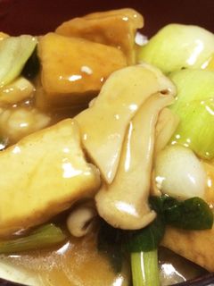 厚揚げと青梗菜のうま煮丼-レシピのメイン写真