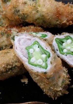豚肉巻きオクラフライ-レシピのメイン写真