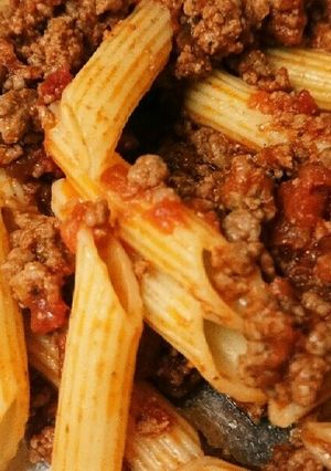 ひき肉とペンネ トマトソース-レシピのメイン写真