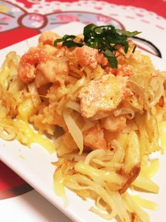 ホク☆カリ☆じゃがいものタラコチーズ焼き-レシピのメイン写真