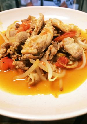 肉とモヤシの炒めもの〜トマト風味〜-レシピのメイン写真