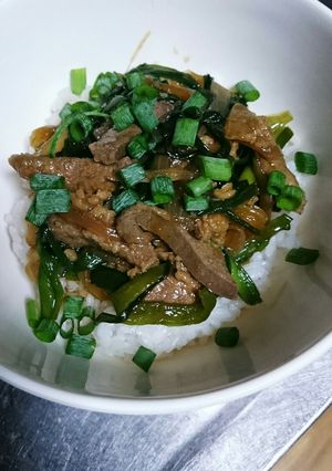 子供も食べれるレバニラ丼-レシピのメイン写真