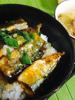 秋刀魚の蒲焼丼-レシピのメイン写真