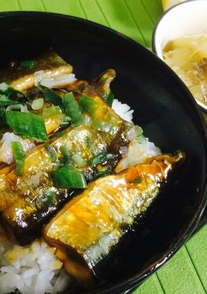秋刀魚の蒲焼丼-レシピのメイン写真