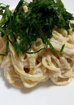 豆乳ホイップを使った明太子クリームパスタ-レシピのメイン写真