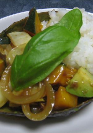 アボカドココットでお子様カレー-レシピのメイン写真