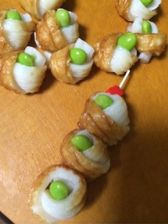 お弁当に!※結び竹輪の枝豆詰め※-レシピのメイン写真