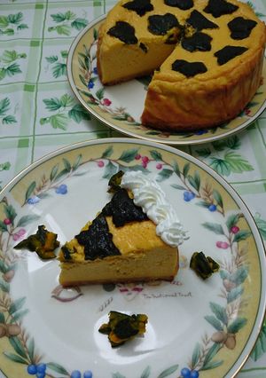 栗かぼちゃのベイクドチーズケーキ-レシピのメイン写真