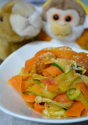 ＊フェットチーネ風野菜オンリーベジパスタ-レシピのメイン写真
